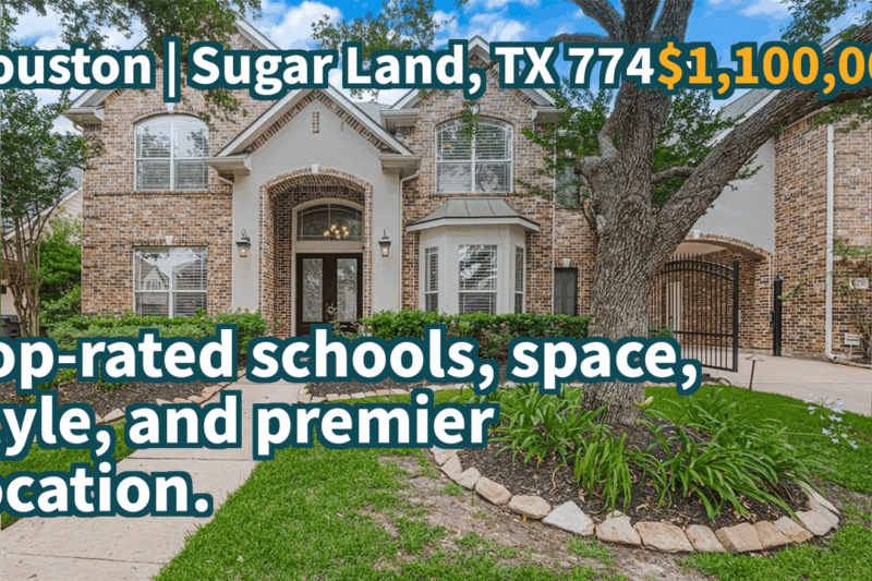 Sugar Land, TX 77479 | $1,100,000 | 4,926 Sqft, 5 beds, 4 full and 1 half baths, Single-Family | Top-rated schools, space, style, and premier location.