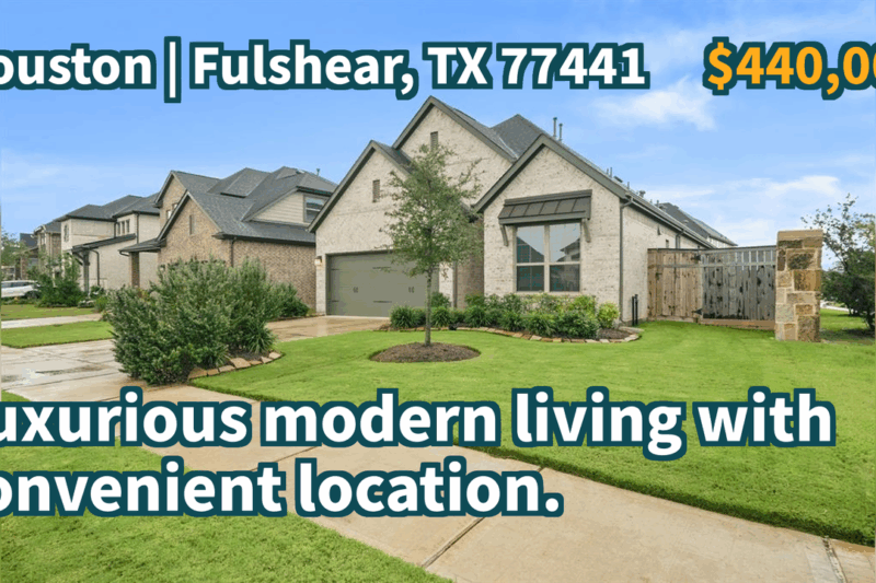 Fulshear, TX 77441 | $440,000 | 2,138 Sqft, 4 beds, 3 full baths, Single-Family | Luxurious modern living with convenient location.