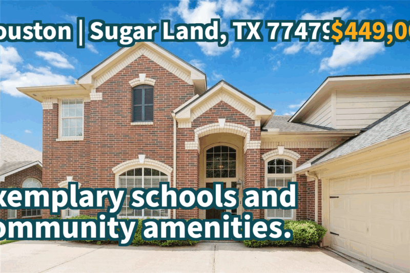 Sugar Land, TX 77479 | $449,000 | 3,212 Sqft, 5 beds, 3 full and 1 half baths, Single-Family | Exemplary schools and community amenities.