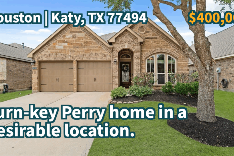 Katy, TX 77494 | $400,000 | 2,052 Sqft, 4 beds, 2 full baths, Single-Family | Turn-key Perry home in a desirable location.