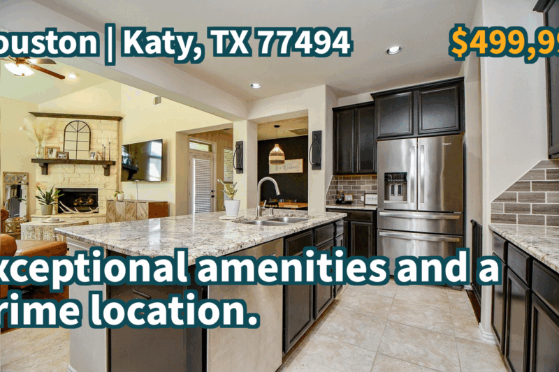 Katy, TX 77494 | $499,999 | 3,206 Sqft, 4 beds, 3 full baths, Single-Family | Exceptional amenities and a prime location.