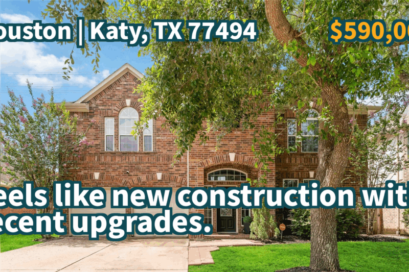 Katy, TX 77494 | $590,000 | 3,964 Sqft, 4 beds, 2 full and 1 half baths, Single-Family | Feels like new construction with recent upgrades.