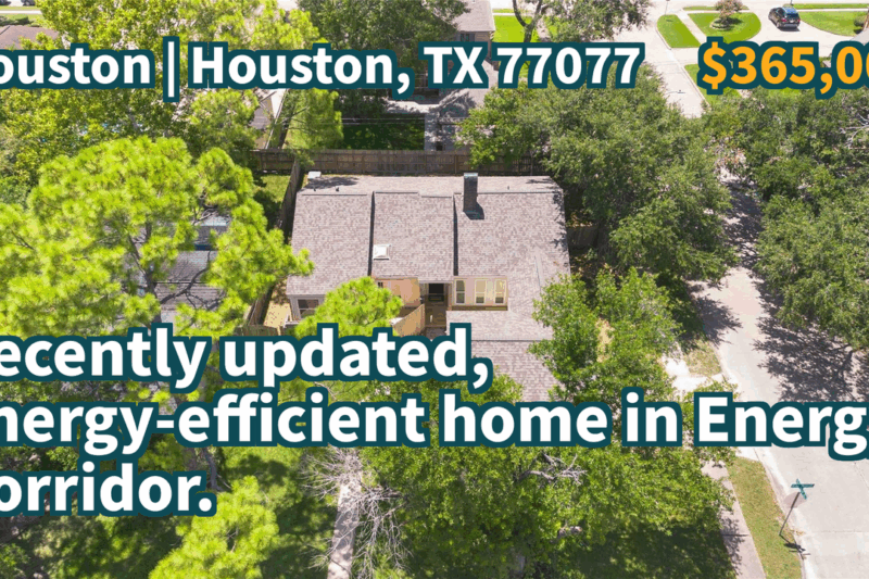 Houston, TX 77077 | $365,000 | 1,849 Sqft, 3 beds, 2 full baths, Single-Family | Recently updated, energy-efficient home in Energy Corridor.