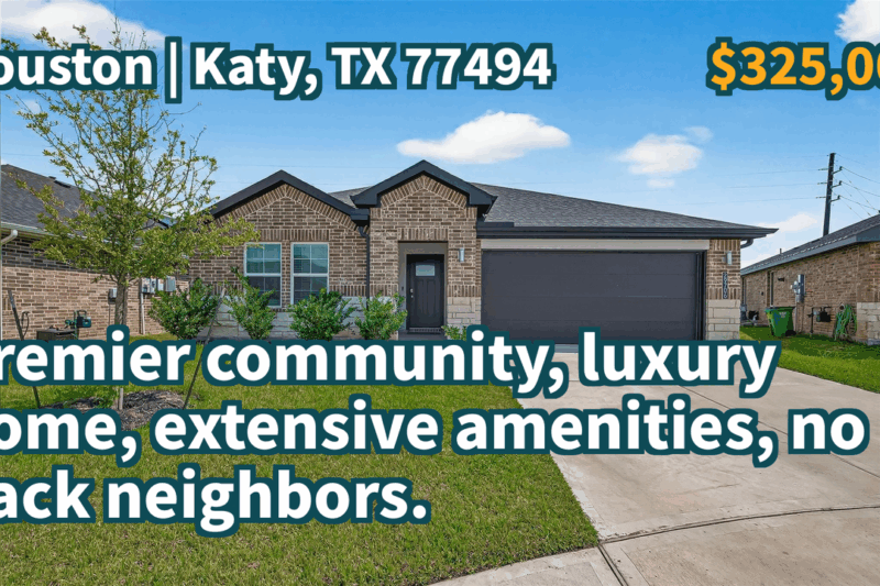 Katy, TX 77494 | $325,000 | 1,796 Sqft, 4 beds, 2 full baths, Single-Family | Premier community, luxury home, extensive amenities, no back neighbors.